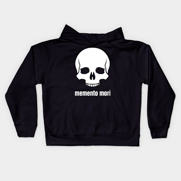 Memento Mori - Stoic Stoicism Kids Hoodie by MeatMan